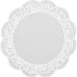 serwetka dekoracyjna okragla bialy 30 cm 100 szt