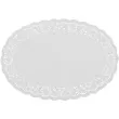 serwetka dekoracyjna owalna bialy godan 28 x 41 cm 12 szt