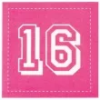 serwetki 16 urodziny gwiazdki rozowe boland 33 cm 12 szt