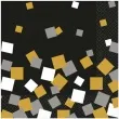 serwetki 20 cm sparkling confetti amscan czarne 16 szt