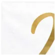 serwetki 21 urodziny 21th birthday partydeco biale 33 cm 20 szt