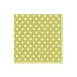 serwetki 25 cm kropki zielone jasne 20 szt
