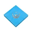 serwetki 33 cm chrzest blekitne zloty nadruk 20 szt