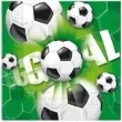 serwetki 33 cm football green 20 szt