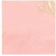 serwetki 33 cm slub rozowe obraczki 20 szt