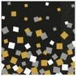 serwetki 33 cm sparkling confetti amscan czarne 16 szt