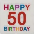 serwetki 50 happy birthday ootb 33 cm 20 szt
