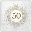 serwetki 50 urodziny perla maki 33 cm 20 szt