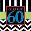 serwetki 60 urodziny chevron birthday 33 cm 16 szt