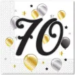 serwetki 70 urodziny balloons procos 33 cm 20 szt