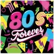 serwetki 80s forever lata 80 guirca 33 cm 20 szt