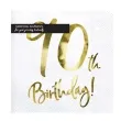 serwetki 90 urodziny 90th birthday partydeco biale 33 cm 20 szt