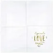 serwetki all you need is love bialy partydeco 33 cm 20 szt