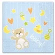 serwetki baby shower zabawki chlopiece paw 33 cm 20 szt