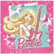 serwetki barbie popstar amscan 33 cm 20 szt