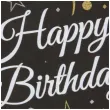 serwetki beauty charm happy birthday czarne godan 33 cm 20 szt