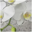 serwetki biala orchidea na szarym tle maki 33 cm 20 szt
