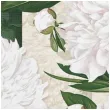 serwetki biale peonie maki 33 cm 20 szt