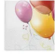 serwetki birthday balloons baloniki maki 33 cm 20 szt