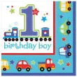 serwetki birthday boy 1 blue 33 cm 16 szt