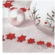 serwetki bombki biale z czerwonymi dodatkami maki 33 cm 20 szt