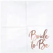 serwetki bride to be biale partydeco 33 cm 20 szt