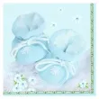 serwetki buciki blekitny maki 33 cm 20 szt