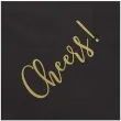 serwetki cheers czarne 33 cm 20 szt