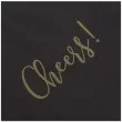 serwetki cheers czarne partydeco 33 cm 20 szt