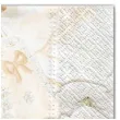 serwetki chrzest buciki ecru maki 33 cm 20 szt
