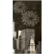serwetki city fireworks czarne paw 33 cm 16 szt