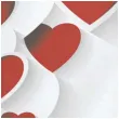 serwetki czerwone serca 3d maki 33 cm 20 szt