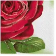 serwetki duza czerwona roza maki 33 cm 20 szt
