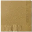 serwetki gladkie zlote amscan 33 cm 20 szt