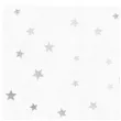 serwetki gwiazdki srebrne biale partypal 33x33 cm 10 szt