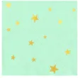 serwetki gwiazdki zlote mietowe partypal 33x33 cm 10 szt