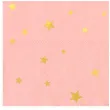 serwetki gwiazdki zlote rozowe partypal 33x33 cm 10 szt