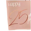 serwetki happy 25th elegant lush blush rozowy folat 33 cm 10 szt