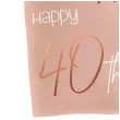 serwetki happy 40th elegant lush blush rozowy folat 33 cm 10 szt