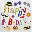 serwetki happy b day z maskami maki 33 cm 20 szt