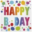 serwetki happy bday kropki maki 33 cm 20 szt