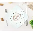 serwetki happy birthday 60 beauty and charm rozowo zloty godan 33 cm 20 szt
