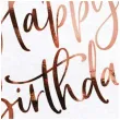 serwetki happy birthday biale partydeco 33cm
