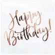 serwetki happy birthday biale partydeco 33cm