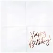 serwetki happy birthday biale partydeco 33cm