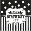 serwetki happy birthday chalkboard 25 cm 16 szt