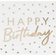 serwetki happy birthday groszki ginger ray 17 cm 16 szt