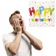 serwetki happy birthday konfetti mix unique 33 cm 16 szt