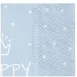 serwetki happy birthday kropki blekitne 33 cm 20 szt