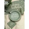 serwetki happy birthday oliwkowy santex 25 cm 20 szt